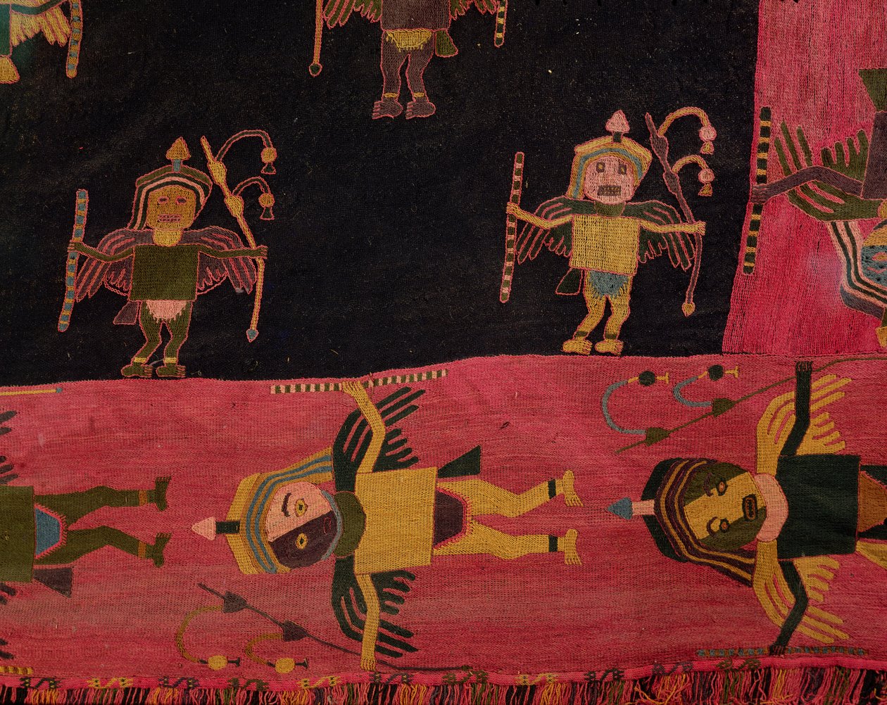 Tkanina wełniana (tekstylna) autorstwa Paracas Culture