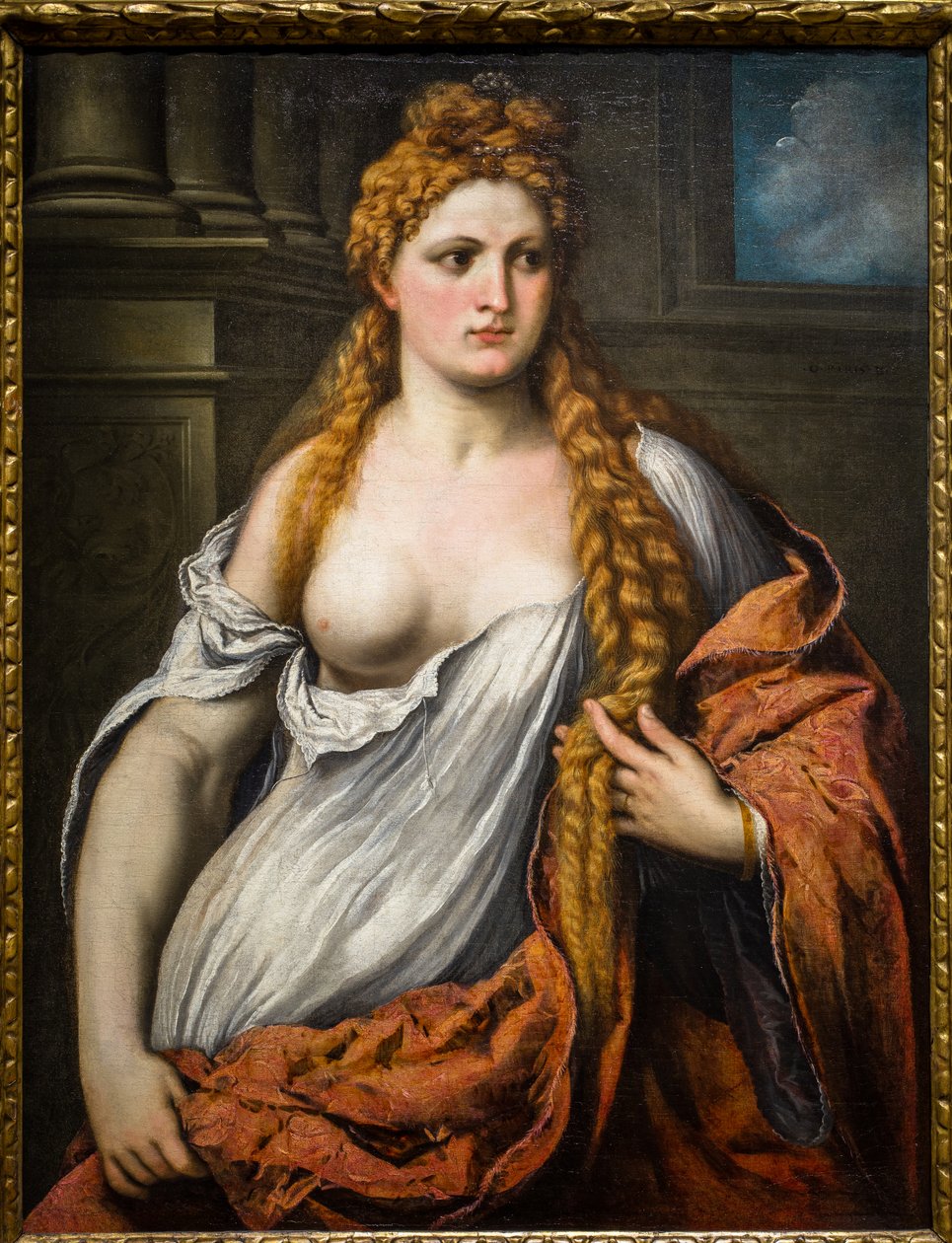 Portret młodej kobiety autorstwa Paris Bordone