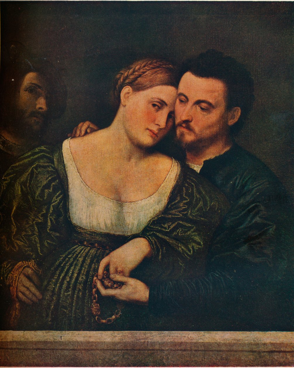 Weneccy kochankowie, 1525-1530, 1930. autorstwa Paris Bordone