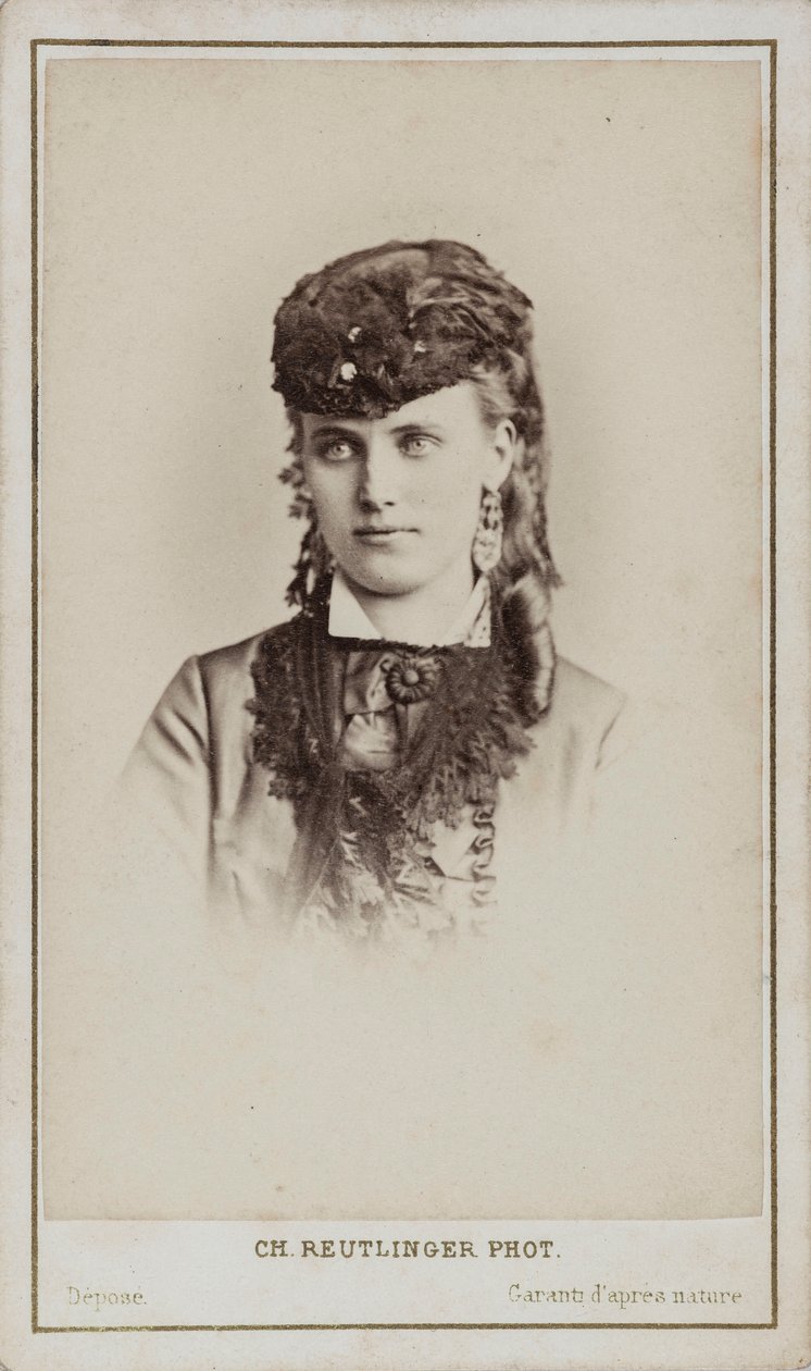 Portret Christine Nilsson 1843-1921. autorstwa Paris . Photo studio Reutlinger