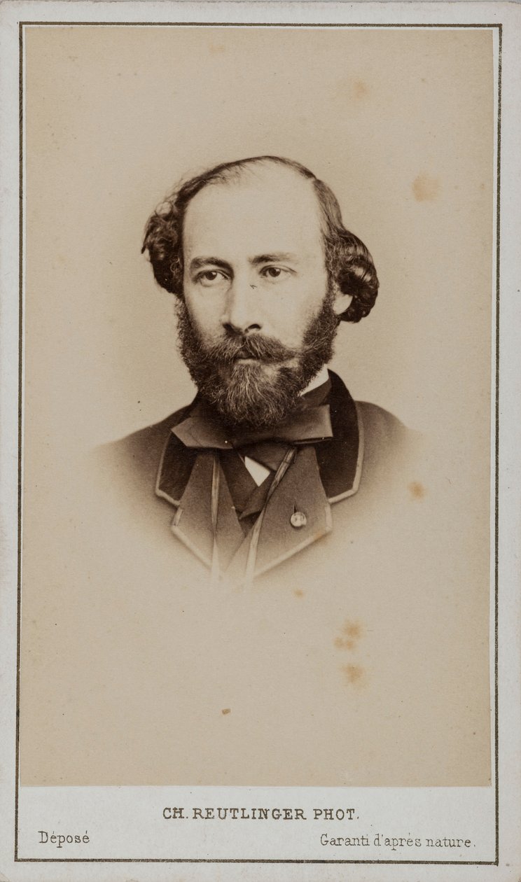 Portret Octave Feuillet 1821-1890. autorstwa Paris . Photo studio Reutlinger