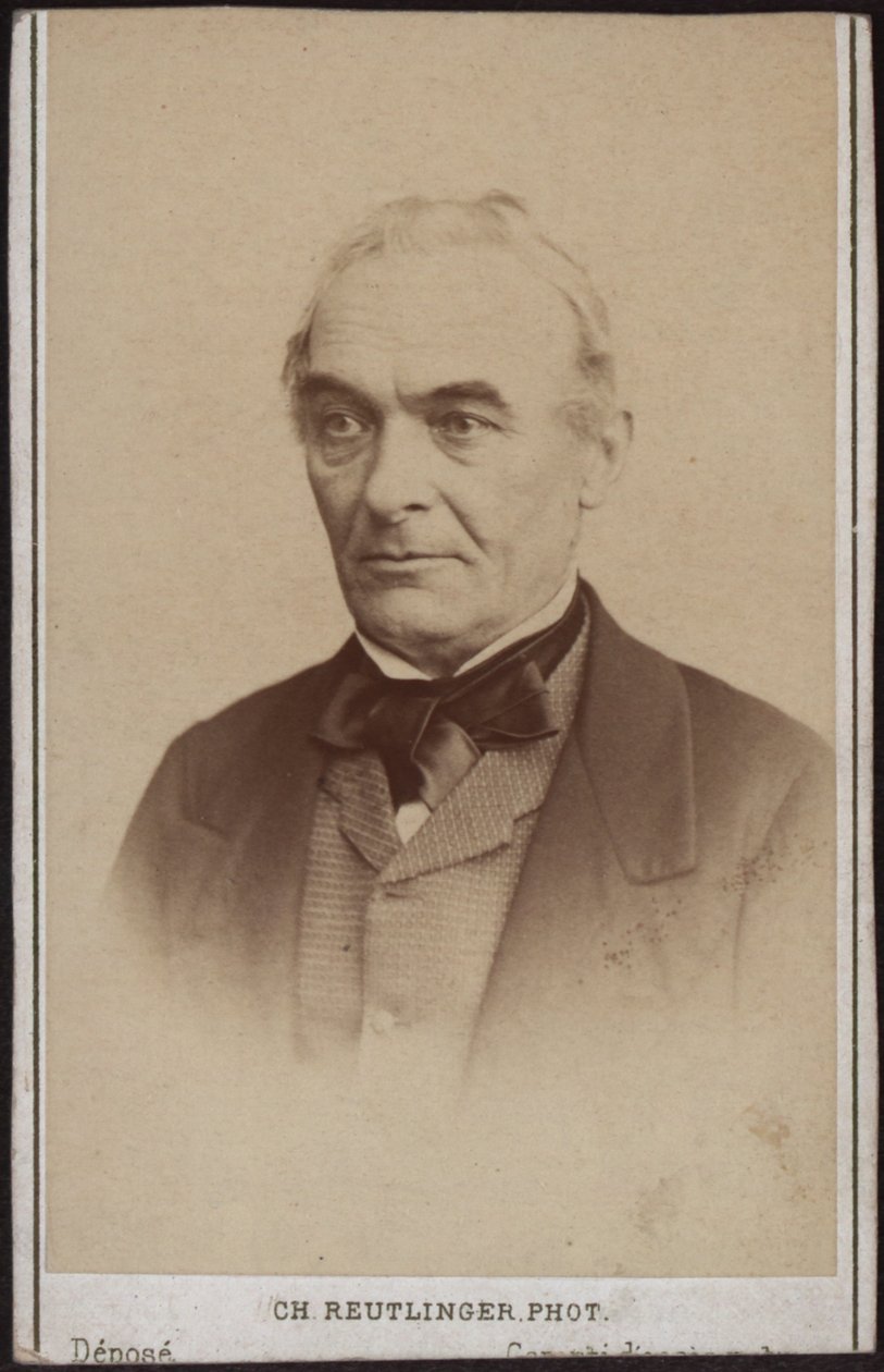 Portret pisarza Prospera Mérimée 1803-1870. autorstwa Paris . Photo studio Reutlinger