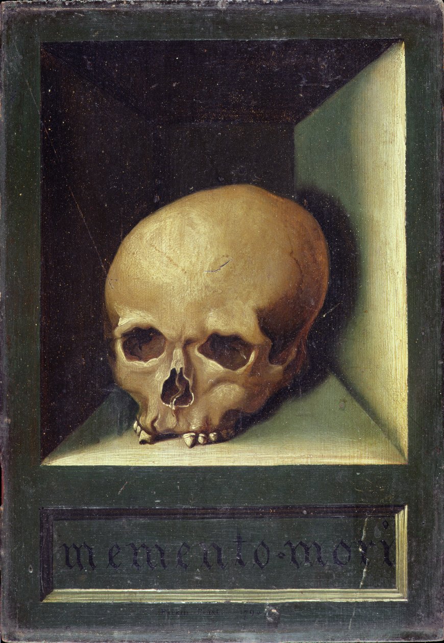 Memento Mori, ok. 1794 (olej na panelu dębowym) autorstwa Parkin Parkin