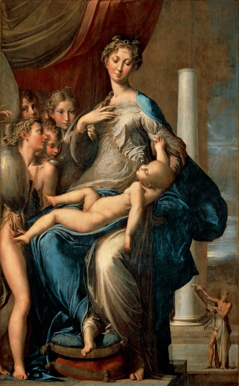 Madonna z długą szyją, 1534-40 autorstwa Parmigianino