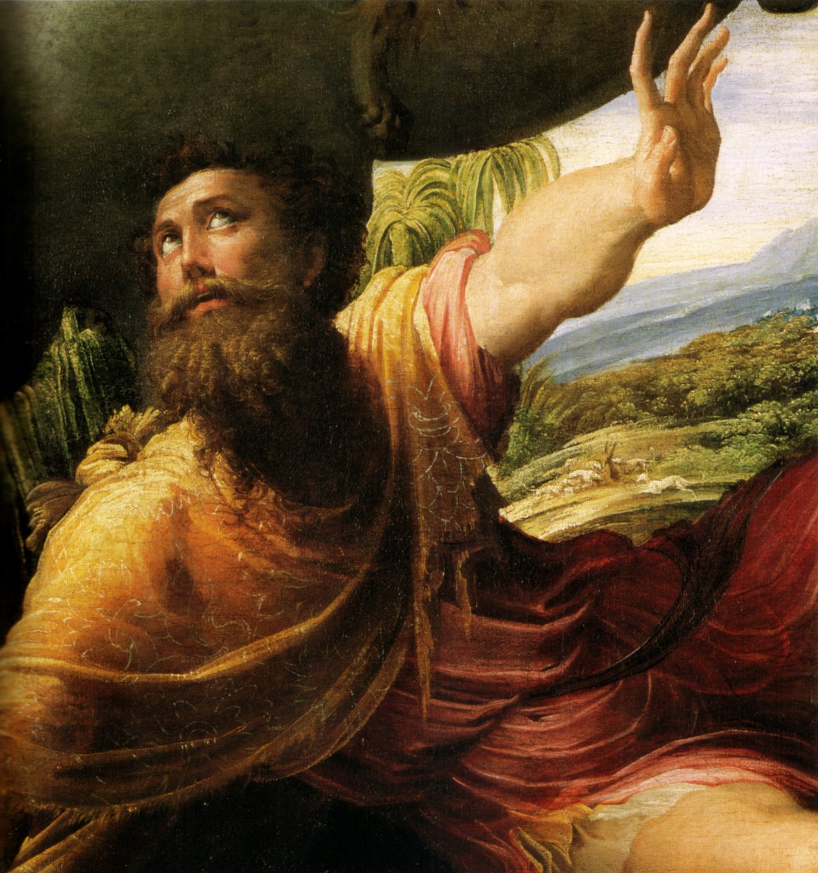 nawrócenie świętego Pawła autorstwa Parmigianino