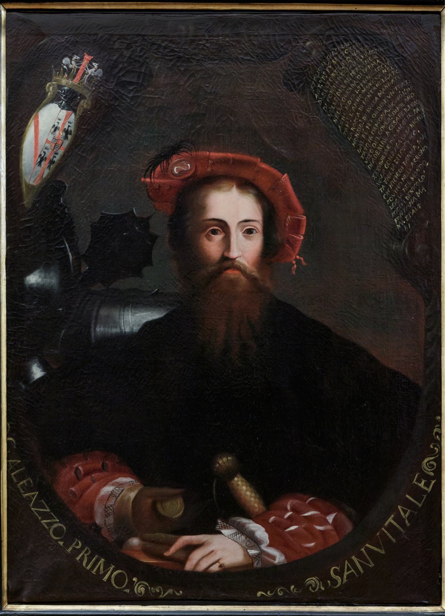 Fontanellato, Rocca Sanvitale: "Portret Barbary Sanseverino Sanvitale", kopia autorstwa Parmigianino 