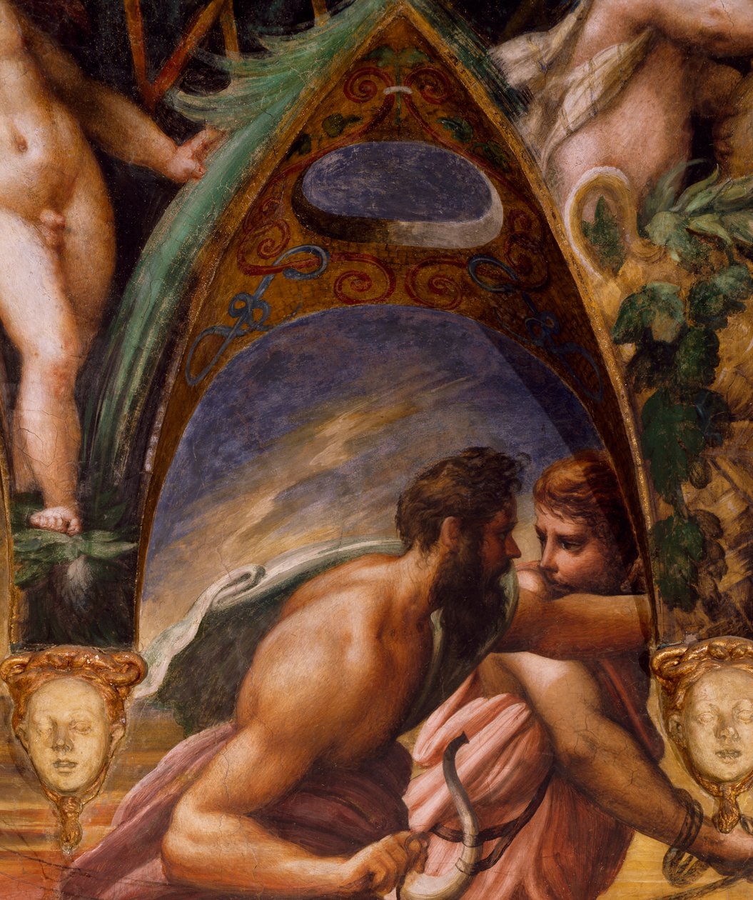 Towarzysze Akteona z Mitu Diany i Akteona autorstwa Parmigianino