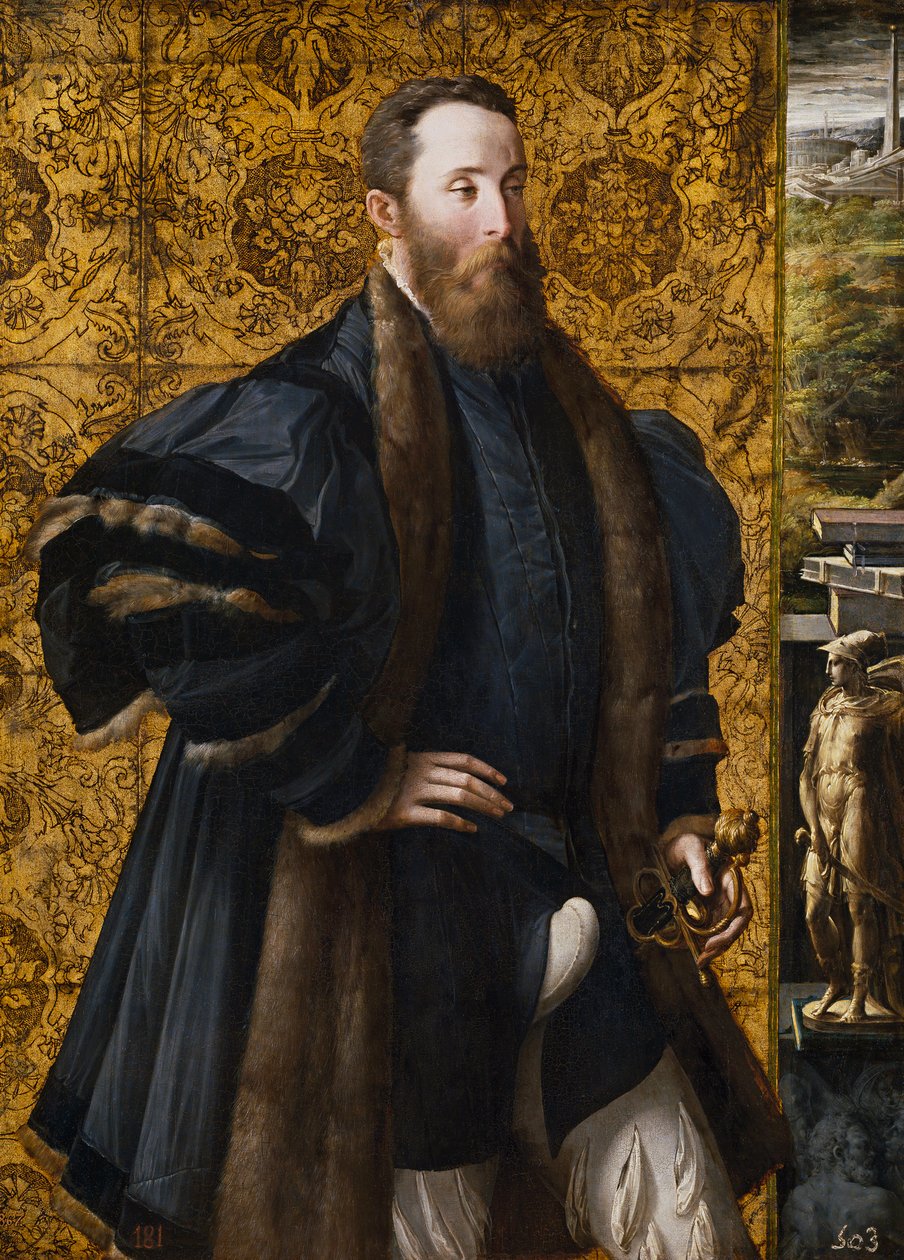 "" Portret Pier Maria Rossi z San Secondo (1504-1557) "" Peinture de Francesco Mazzola Il Parmigianino dit Le Parmesan (1503-1540) 1536-1537 Museo del Prado, Madryt autorstwa Parmigianino