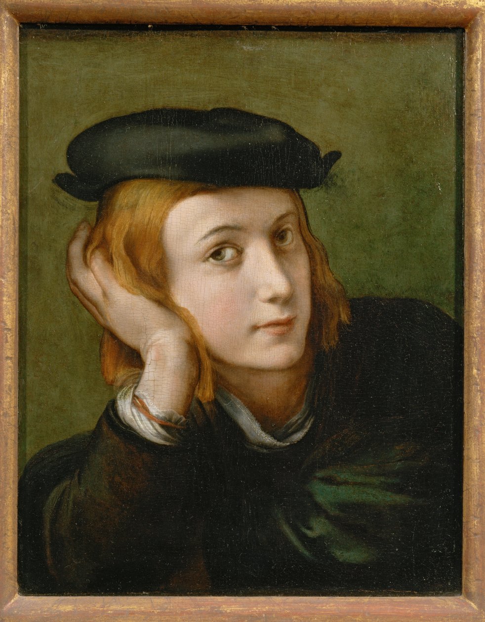 Portret młodego mężczyzny ... autorstwa Parmigianino (1503-40)