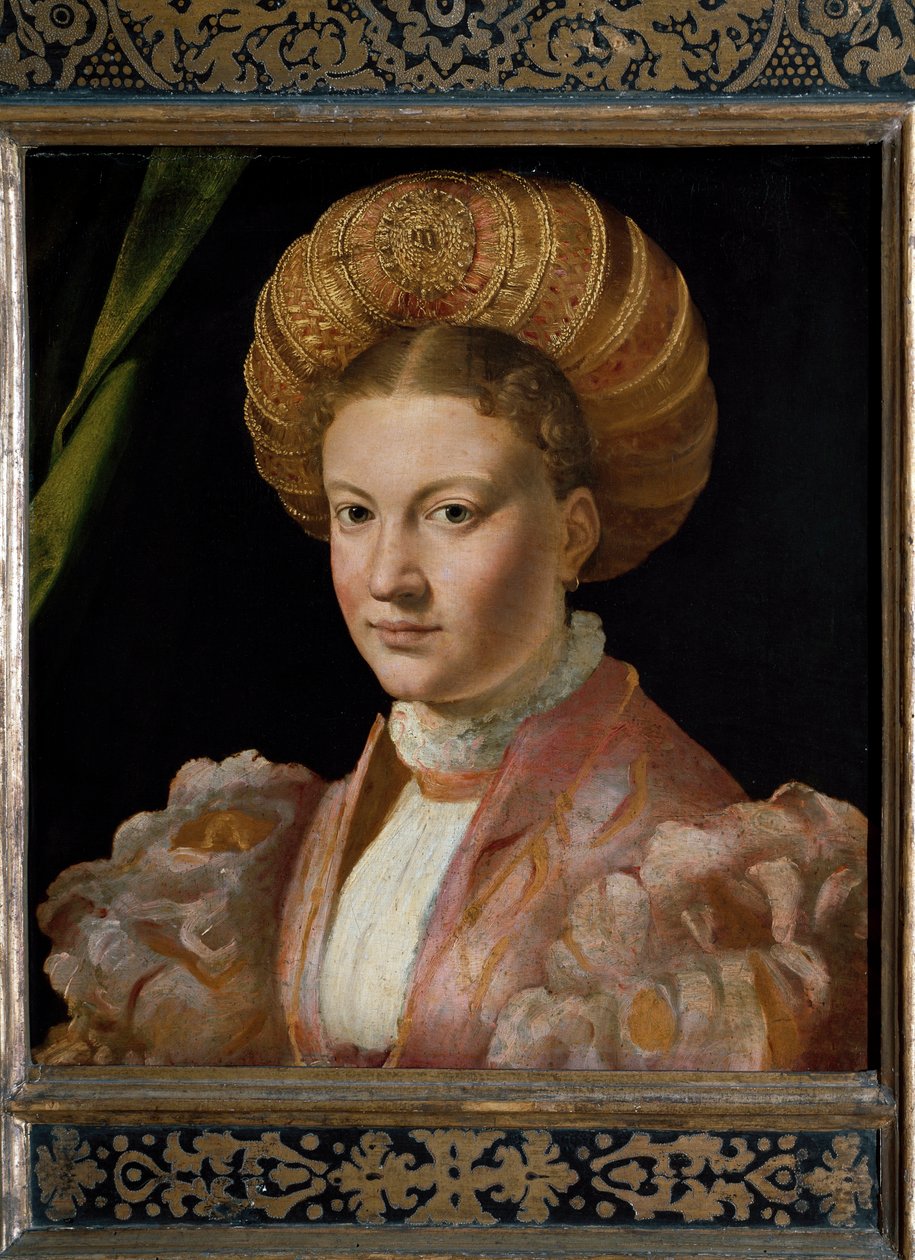 Portret młodej kobiety, hrabiny Gozzadini. (Obraz autorstwa Parmigianino