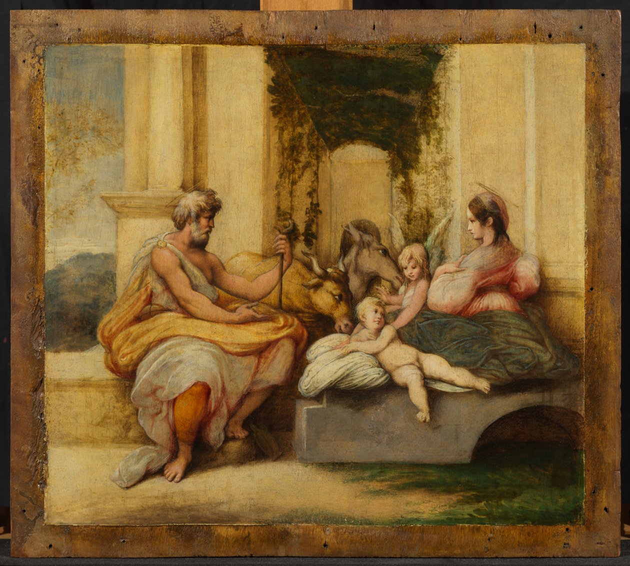 Odpocznij w locie do Egiptu autorstwa Parmigianino