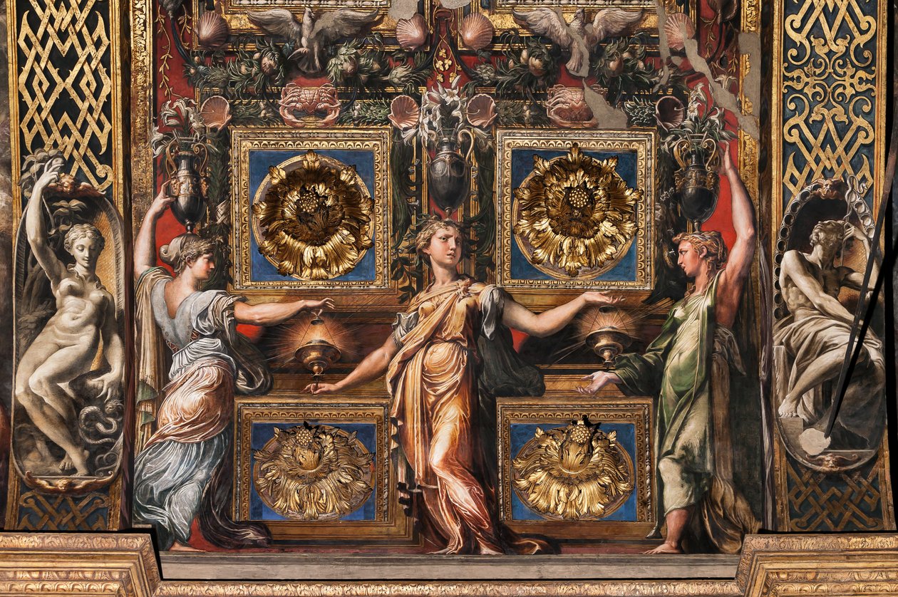 Trzy mądre dziewice i trzy głupie dziewice, fragment 3660863 autorstwa Parmigianino