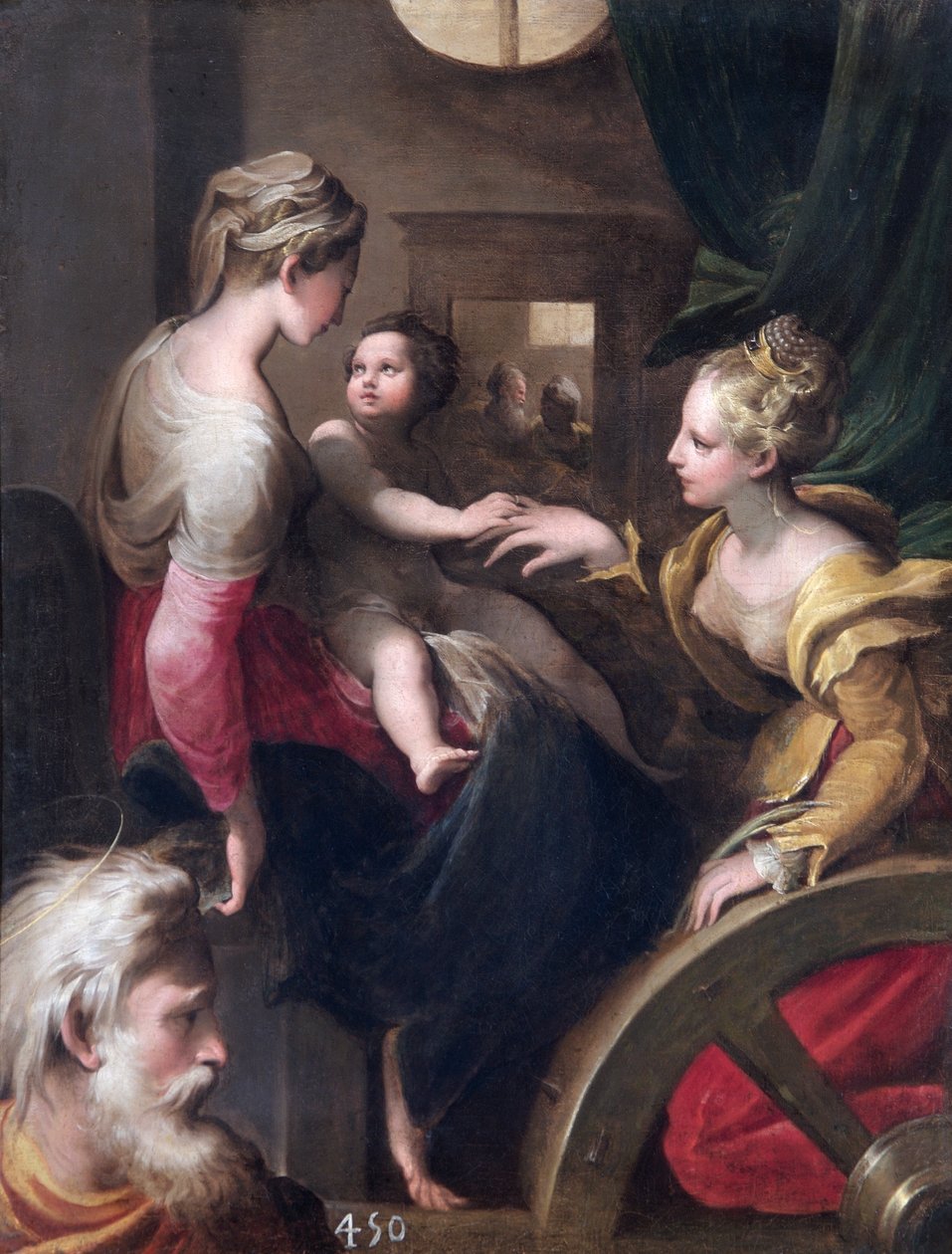Mistyczne zaślubiny św. Katarzyny (olej na płótnie) autorstwa Parmigianino (1503 40) (after)