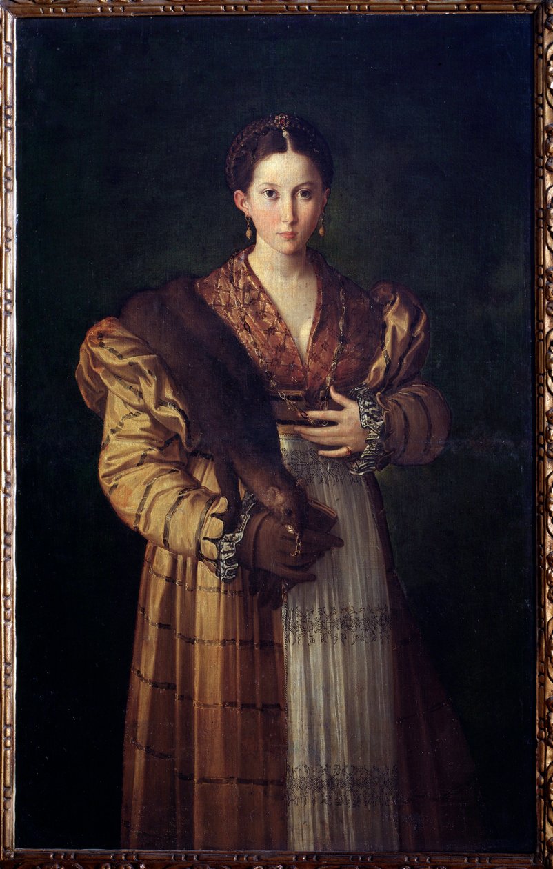 Antea Reprezentacja Sthenebee, żony króla Proetosa, zakochuje się w Bellerophon (Portret Stheneboea lub Stheneboia, małżonka Proteusa) - Obraz Girolamo Francesco Maria Mazzola dit Parmigianino lub Parmezan (1503-1540) 1530-1535 Muse autorstwa Parmigianino