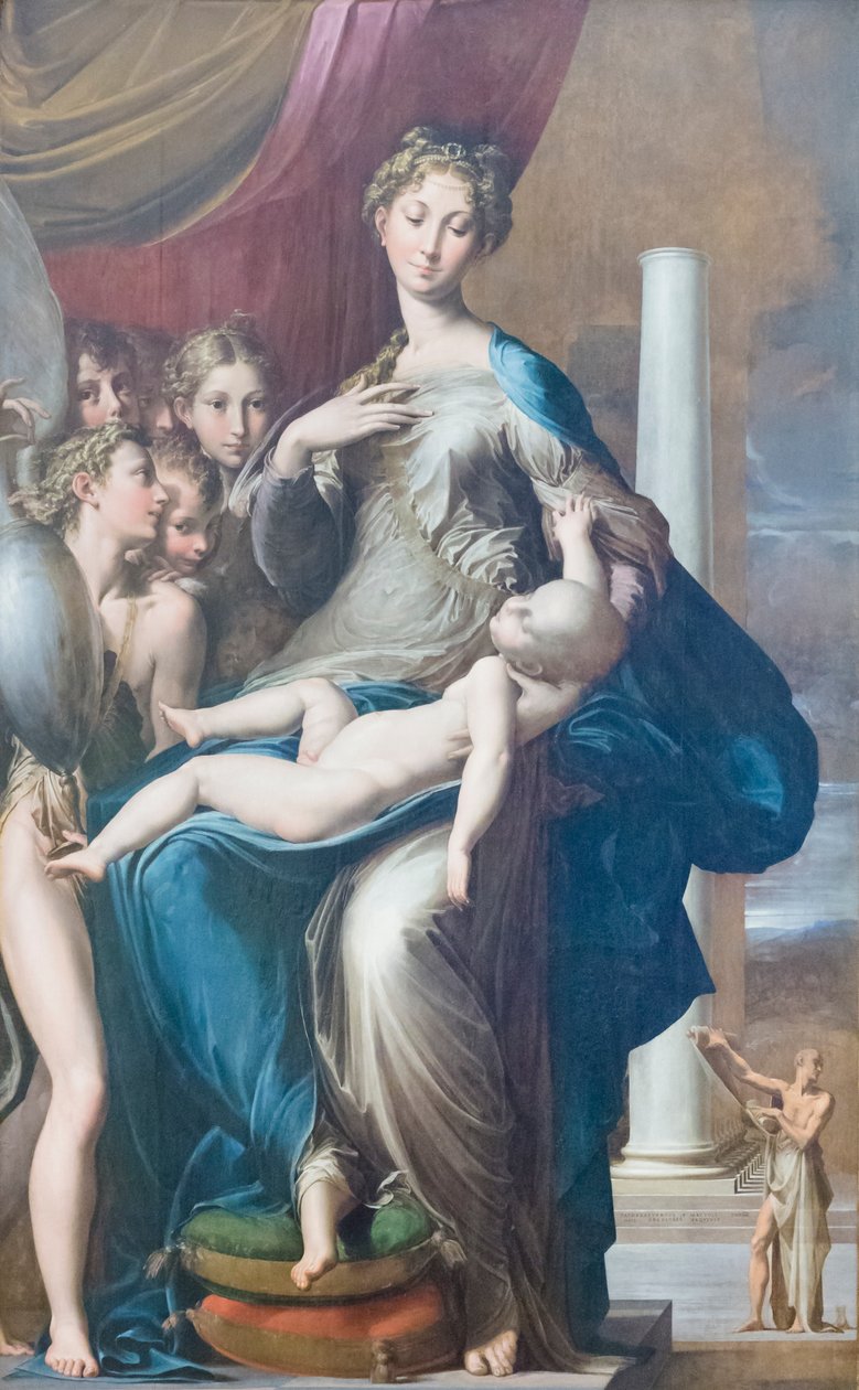 Madonna z Dzieciątkiem i aniołami, zwana Madonną z długą szyją autorstwa Parmigianino (1503 40)