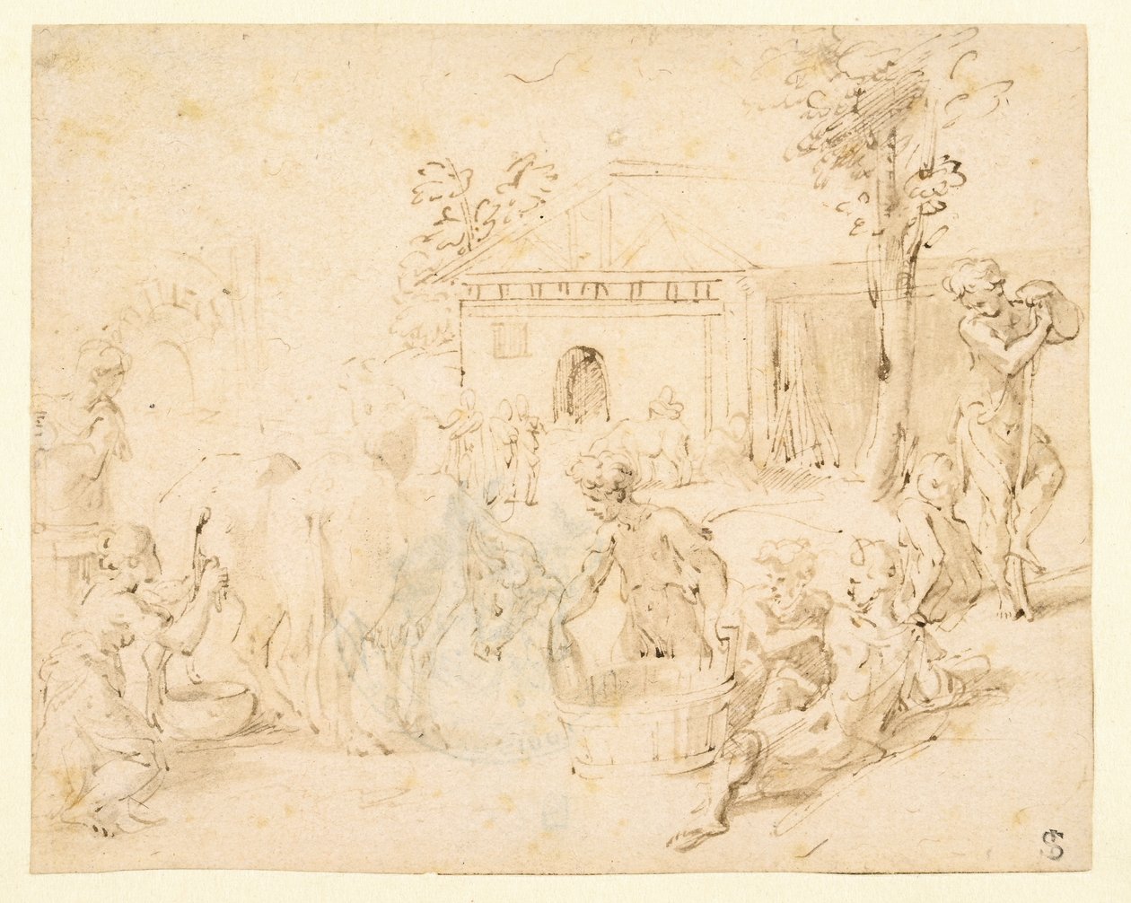 Scena rustykalna autorstwa Parmigianino