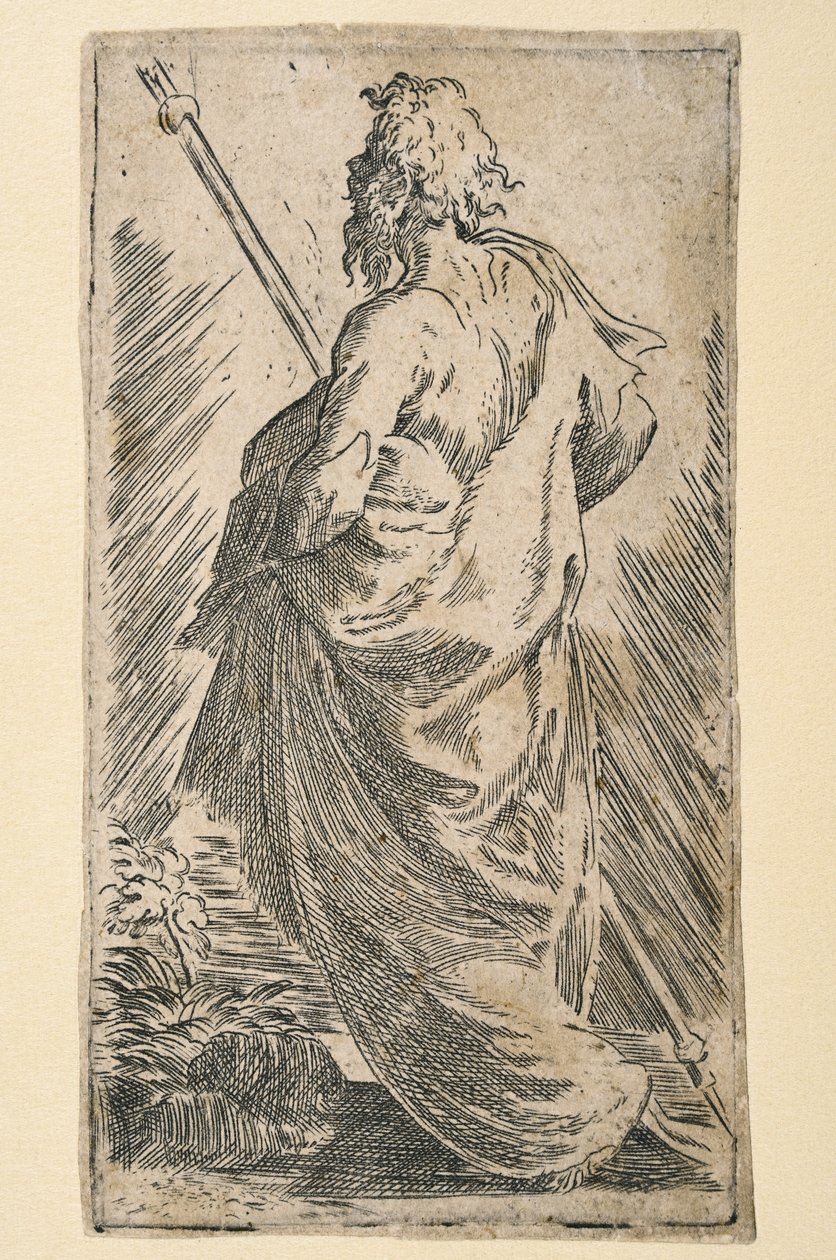 Święty Jakub Większy (akwaforta) autorstwa Parmigianino