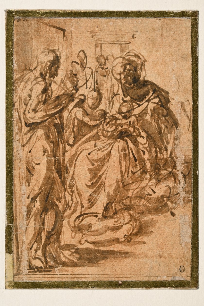 Studium do „Madonny z długą szyją” autorstwa Parmigianino