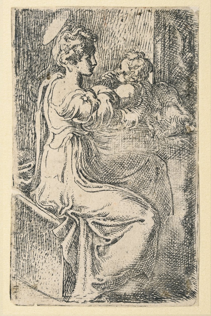 Dziewica i Dziecko autorstwa Parmigianino