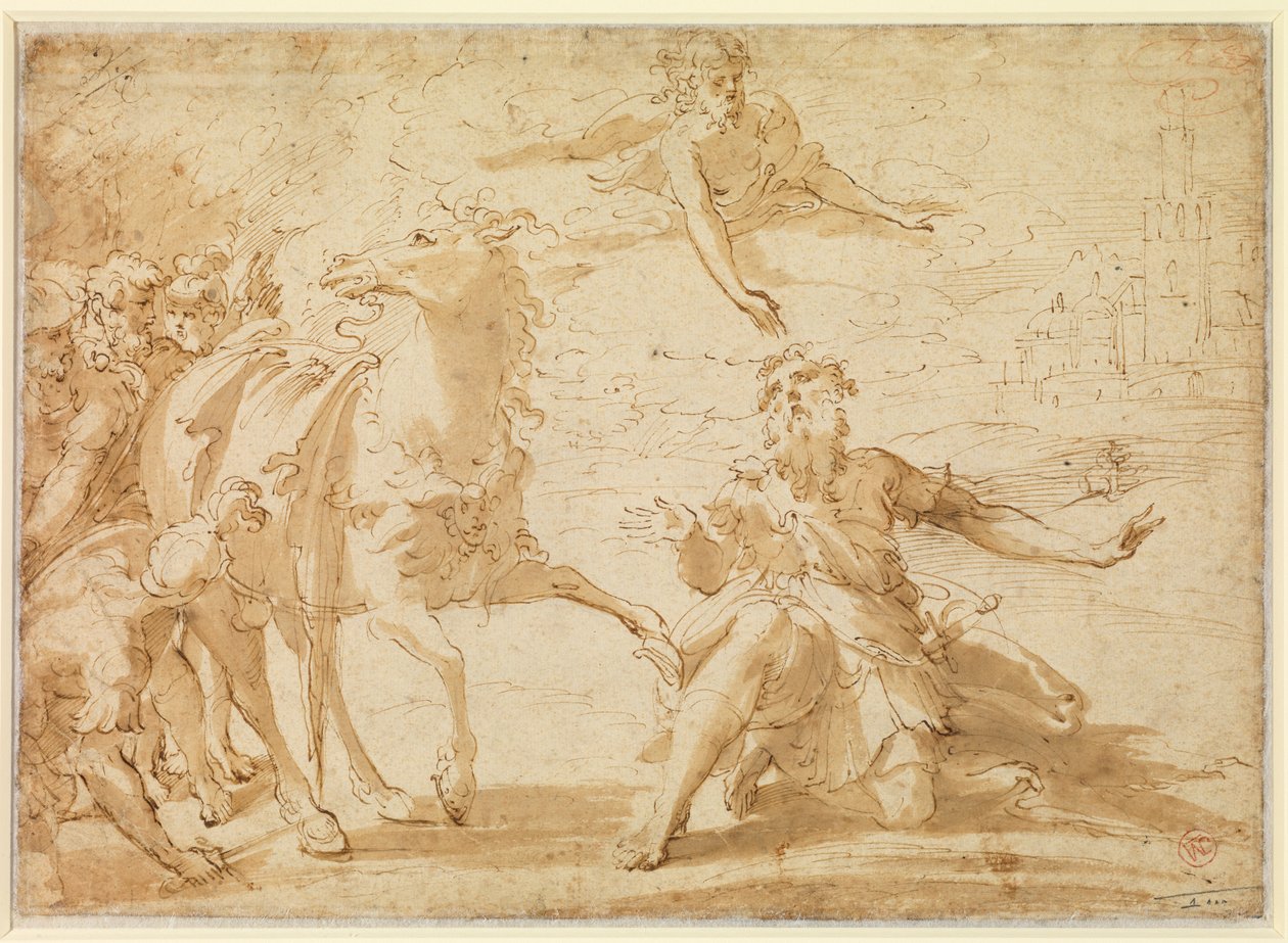 Nawrócenie św. Pawła autorstwa Parmigianino
