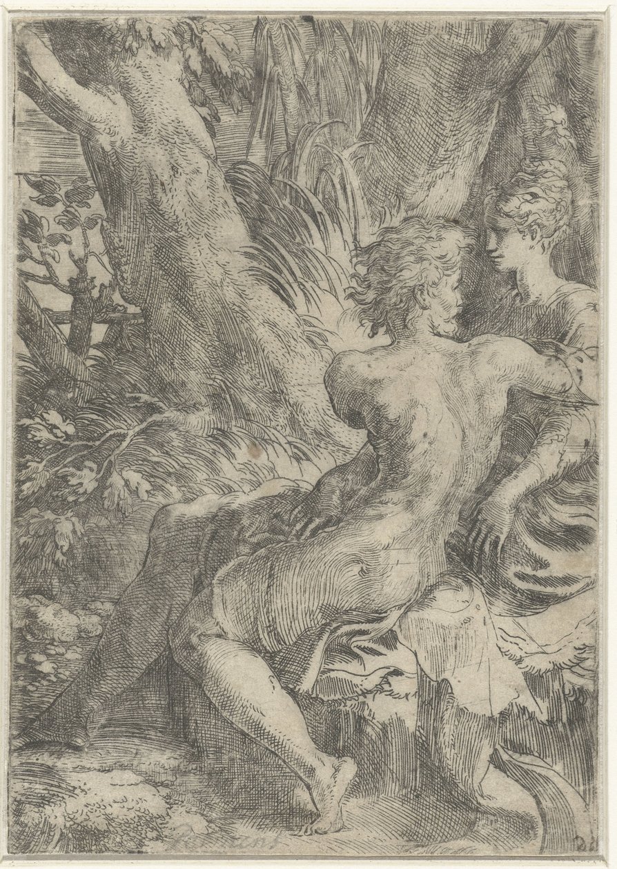 Para zakochanych autorstwa Parmigianino