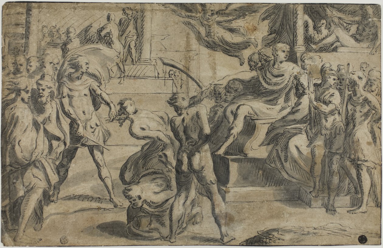 Męczeństwo świętych Piotra i Pawła autorstwa Parmigianino
