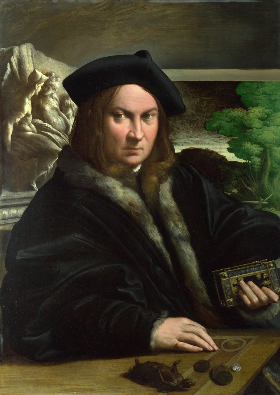 Portret kolekcjonera, ok. 1523 autorstwa Parmigianino