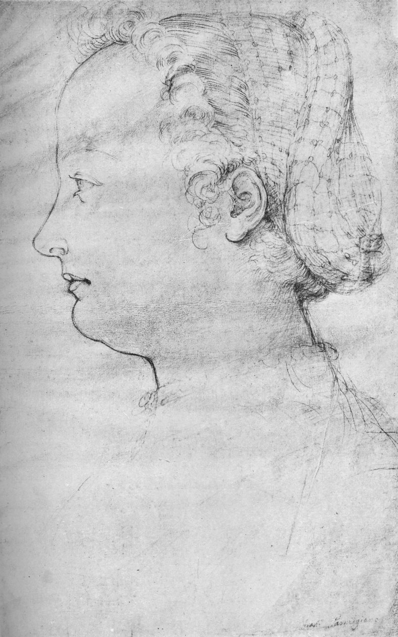 Portret damy, XVI w., 1923 autorstwa Parmigianino