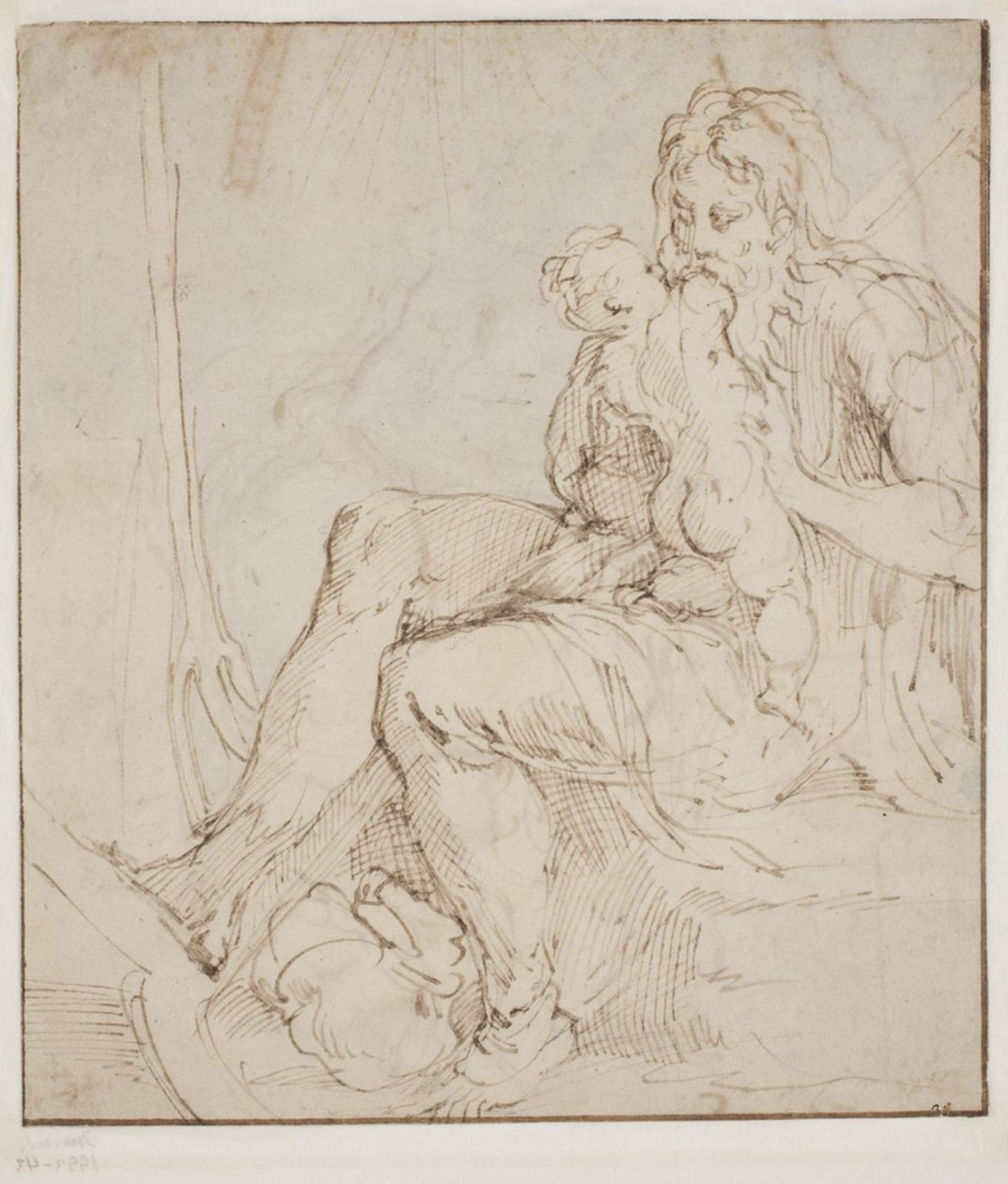 Saturn/Kronos pożera jedno ze swoich dzieci autorstwa Parmigianino