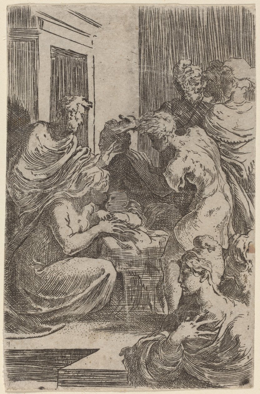 Adoracja pasterzy autorstwa Parmigianino