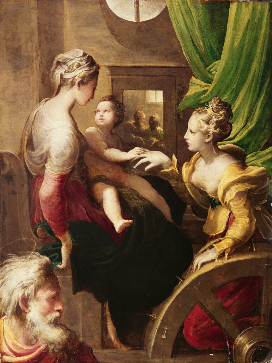 Mistyczne małżeństwo św. Katarzyny autorstwa Parmigianino