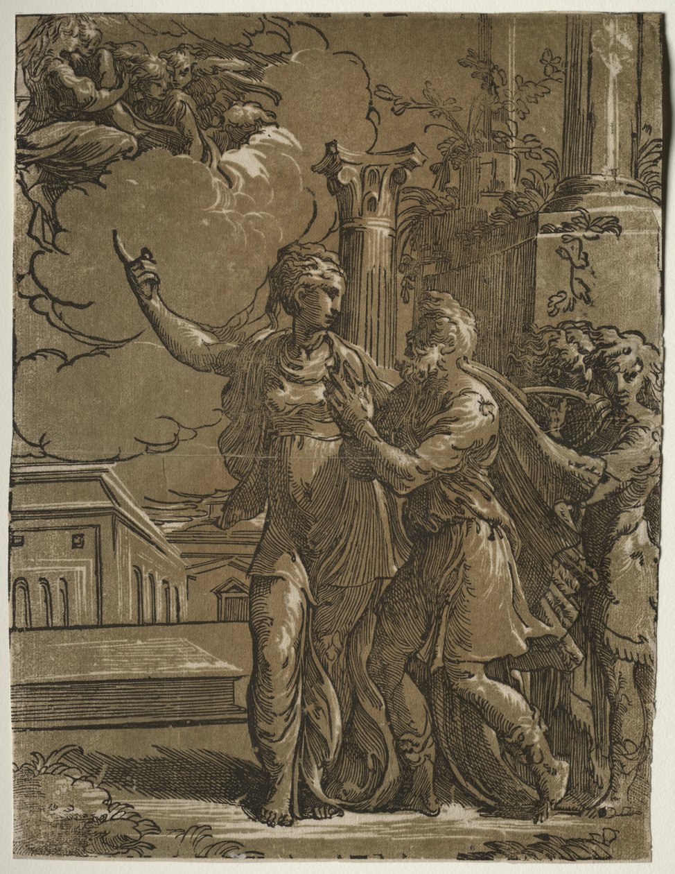 Tyburtyna Sybilla i cesarz August, ok. 1930 r. 1527-153031. autorstwa Parmigianino