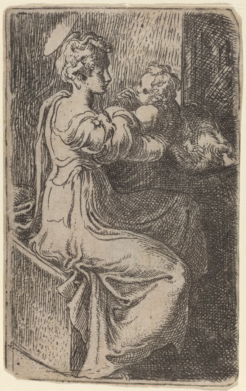 Dziewica i Dziecko autorstwa Parmigianino