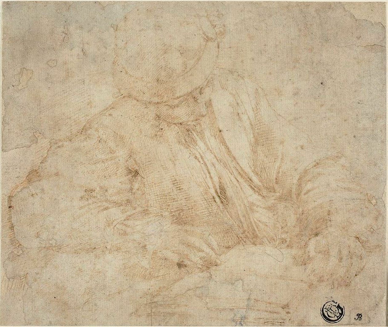 Młody mężczyzna czytający autorstwa Parmigianino