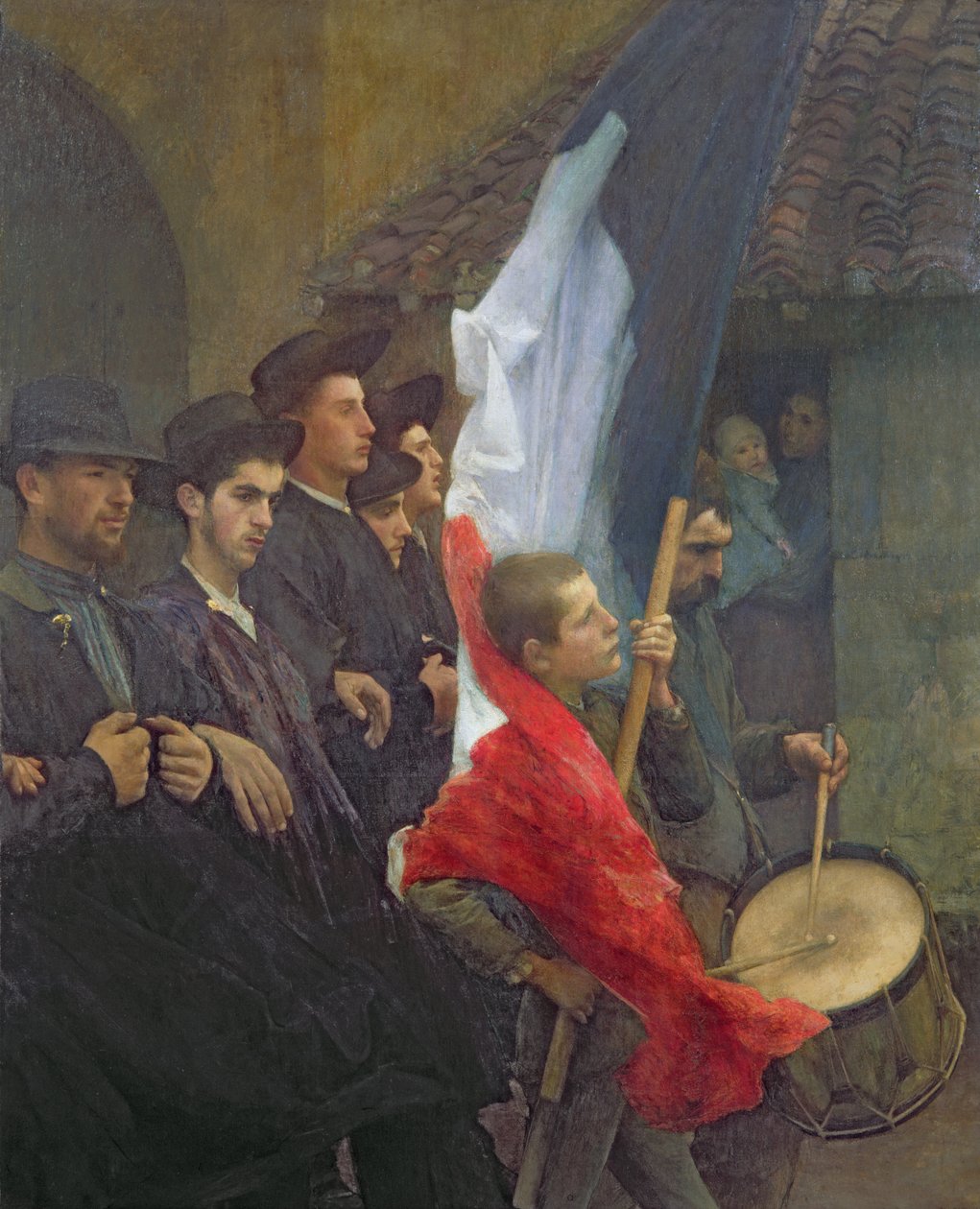 Poborowi, ok.1880 autorstwa Pascal Adolphe Jean Dagnan Bouveret