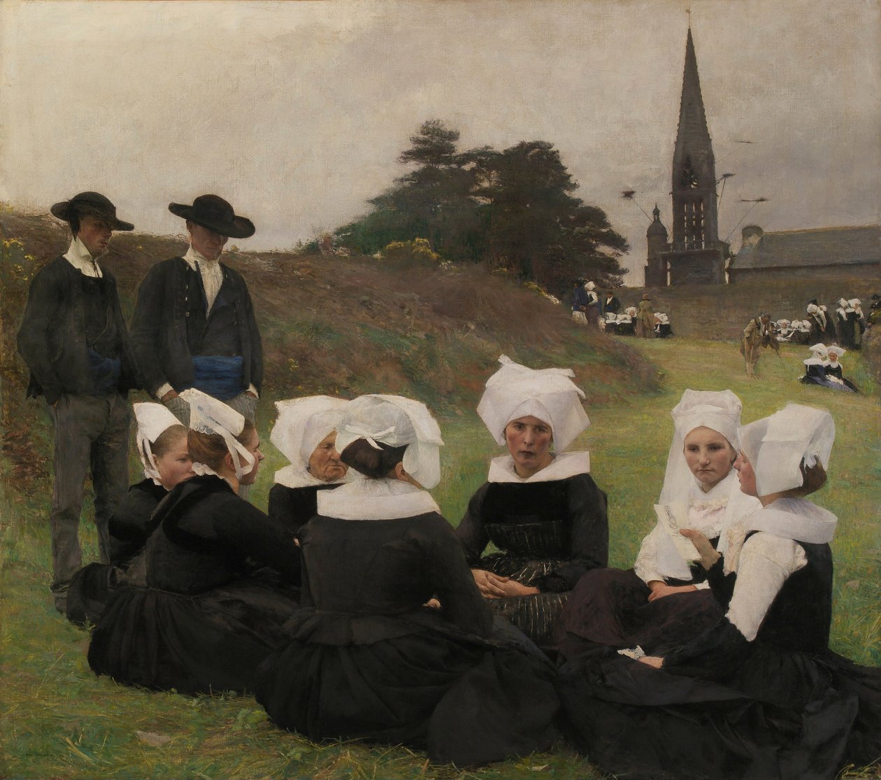 Bretonki w Pardon, 1887. autorstwa Pascal Adolphe Jean Dagnan Bouveret