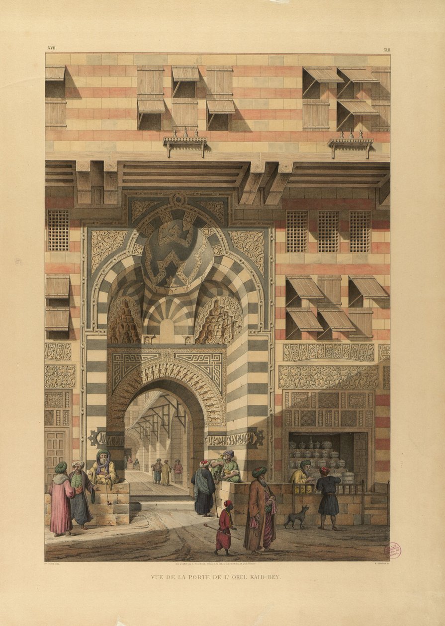 Sabil-Kuttab sułtana Qaitbay autorstwa Pascal Xavier Coste