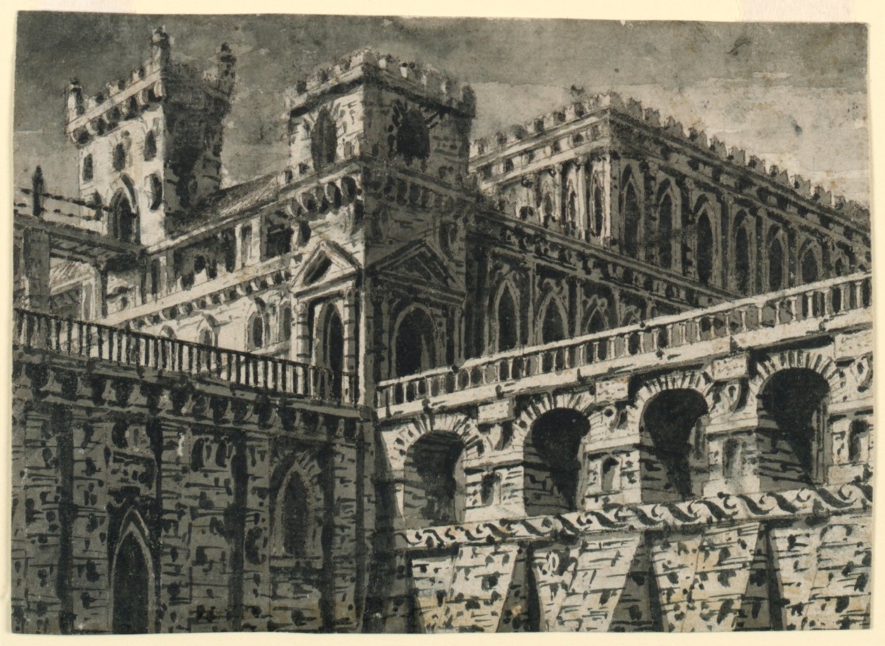 Scenografia, Zamek Gotycki autorstwa Pasquale Canna