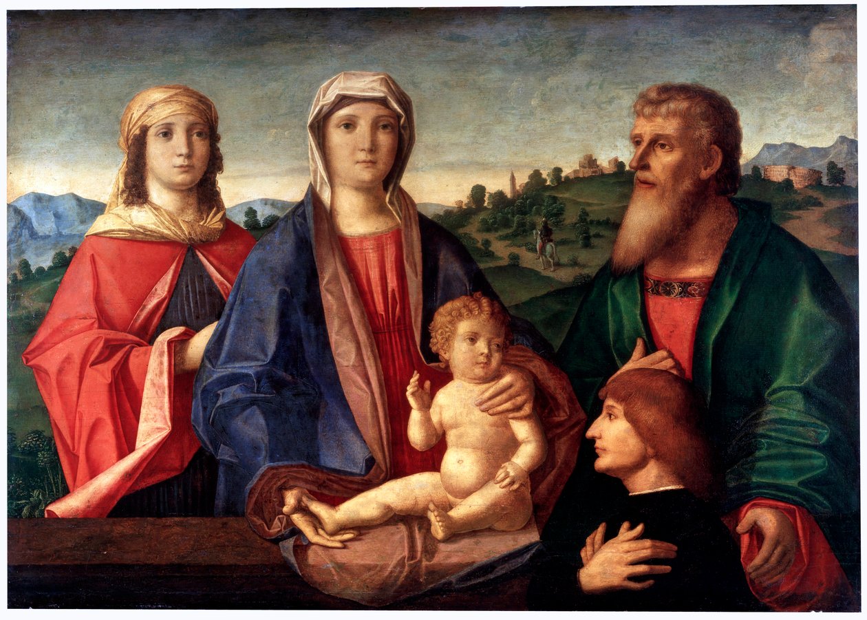 "Madonna z Dzieciątkiem ze Świętymi i Donatorem", ok. 1504 autorstwa Pasqualino Veneto