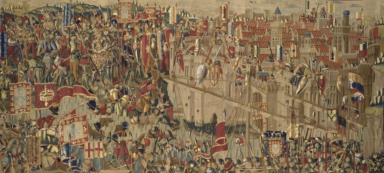 Gobeliny Pastrana, produkcja Tournai, prawdopodobnie z warsztatu Passchiera Greniera, ok. 1471-1475 (gobelin) autorstwa Pasquier (workshop of) Grenier