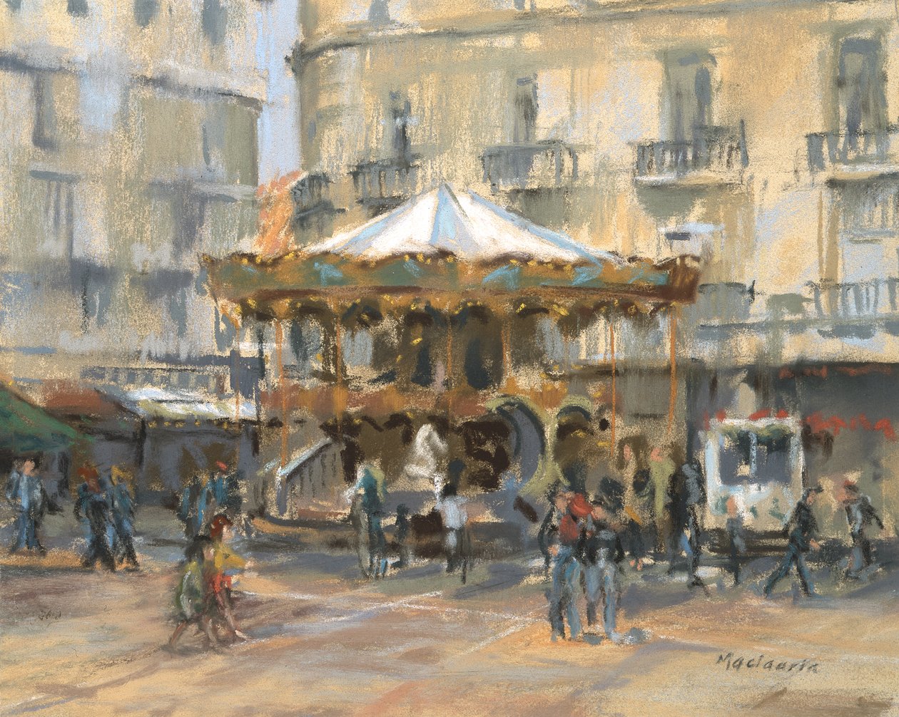 Mała Karuzela, Montpellier autorstwa Pat Maclaurin