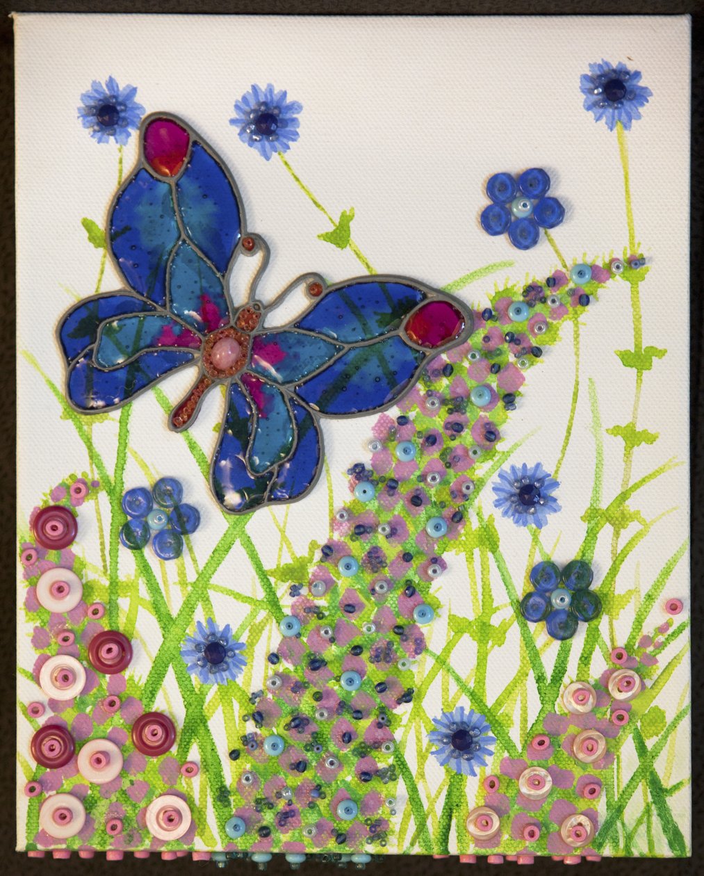 Motyle, niebieski i fioletowy, 2016 autorstwa Pat Scott