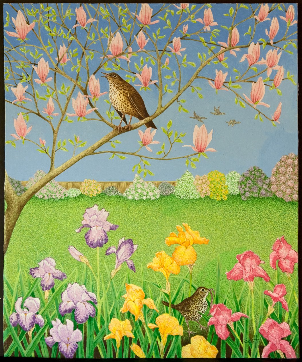 Something to Sing About, 2011 (akryl na perkalu) autorstwa Pat Scott