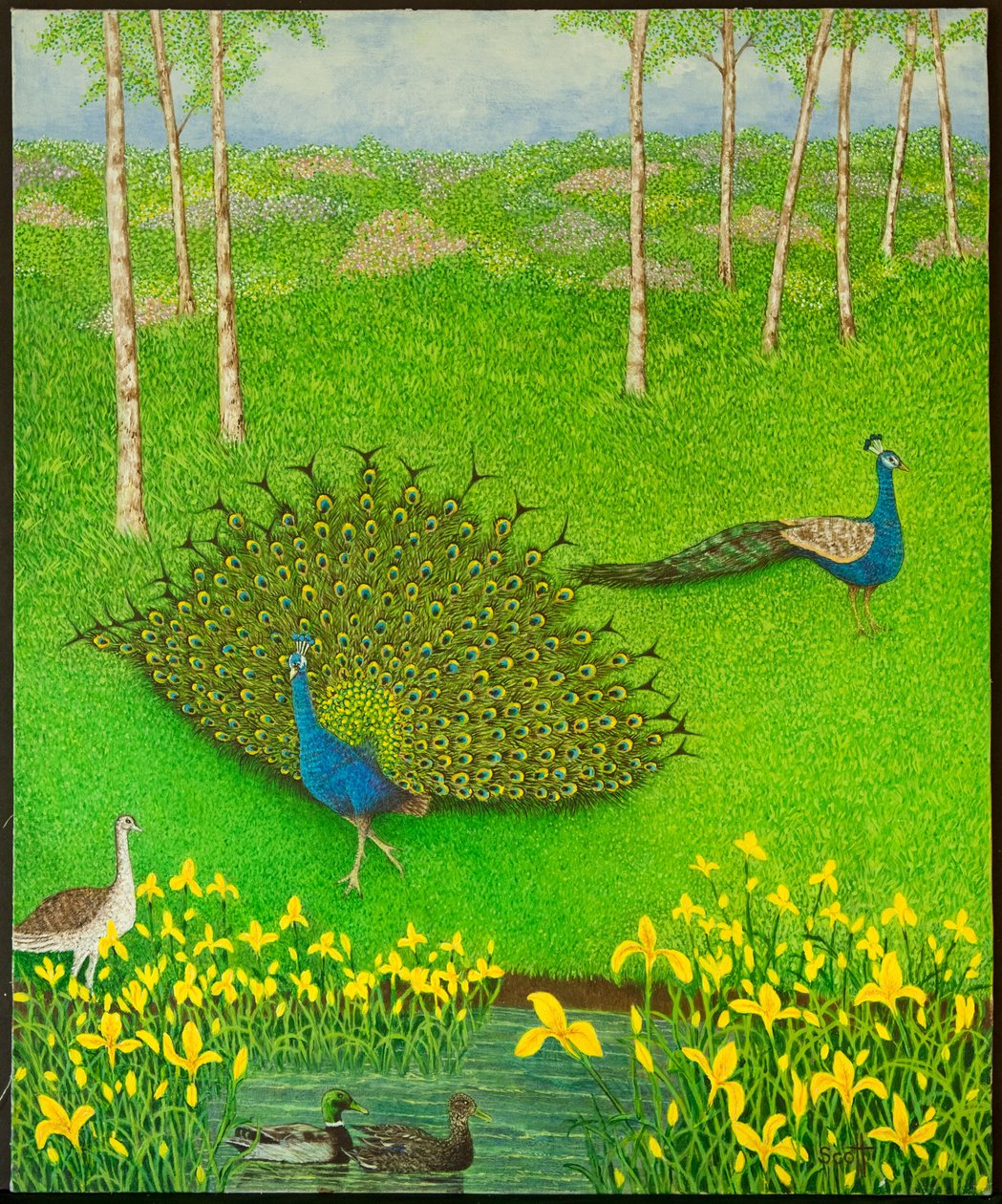 Winning Ways, 2012 (akryl na papierze) autorstwa Pat Scott