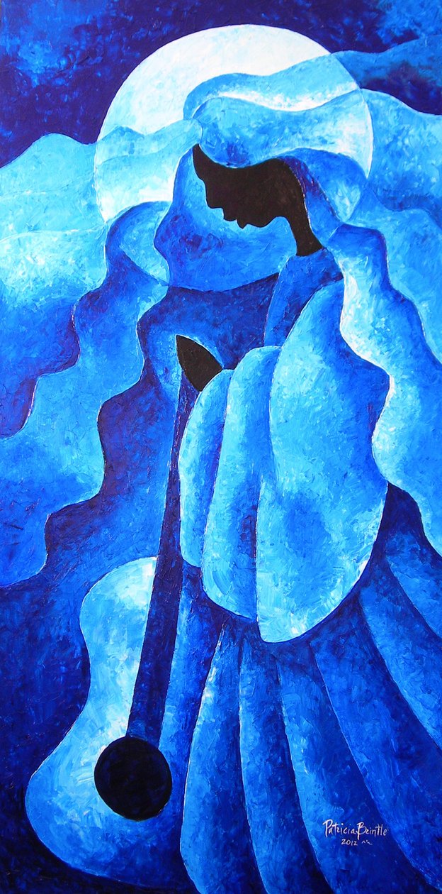 Przed piosenką, 2012 (akryl na masonicie) autorstwa Patricia Brintle