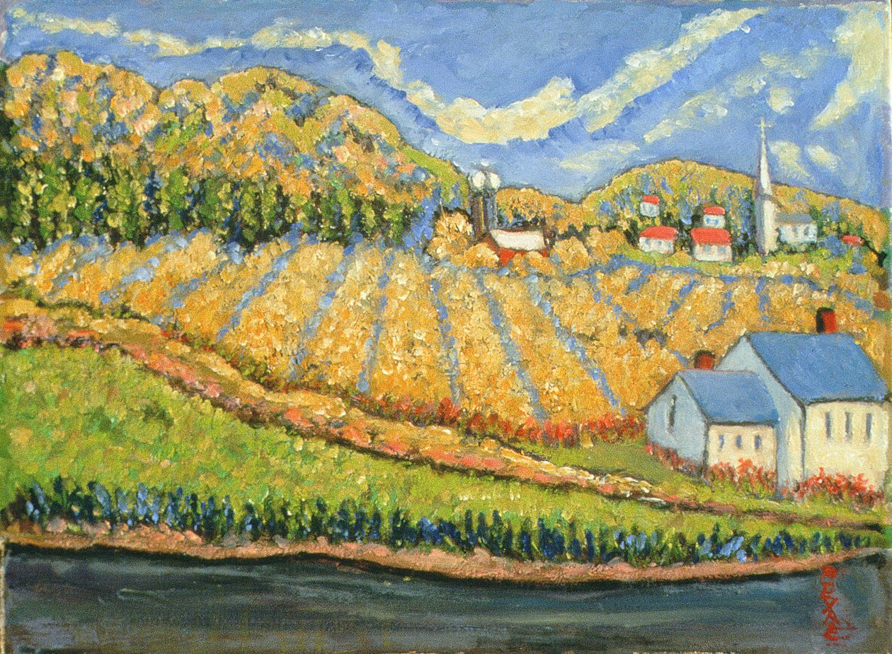 Żniwa, St. Germain, Quebec autorstwa Patricia Contemporary Artist Eyre