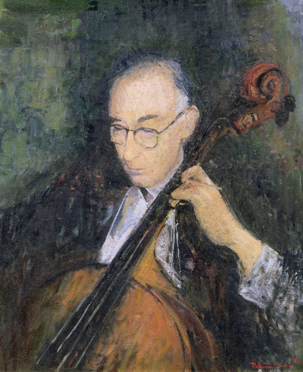 Mój wiolonczelista, 1996 autorstwa Patricia Espir