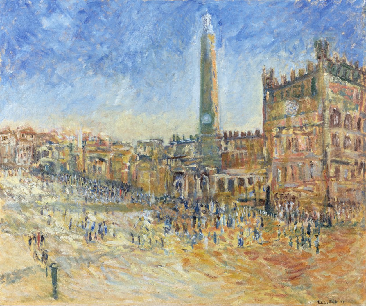 Piazza w Sienie, 1995 autorstwa Patricia Espir