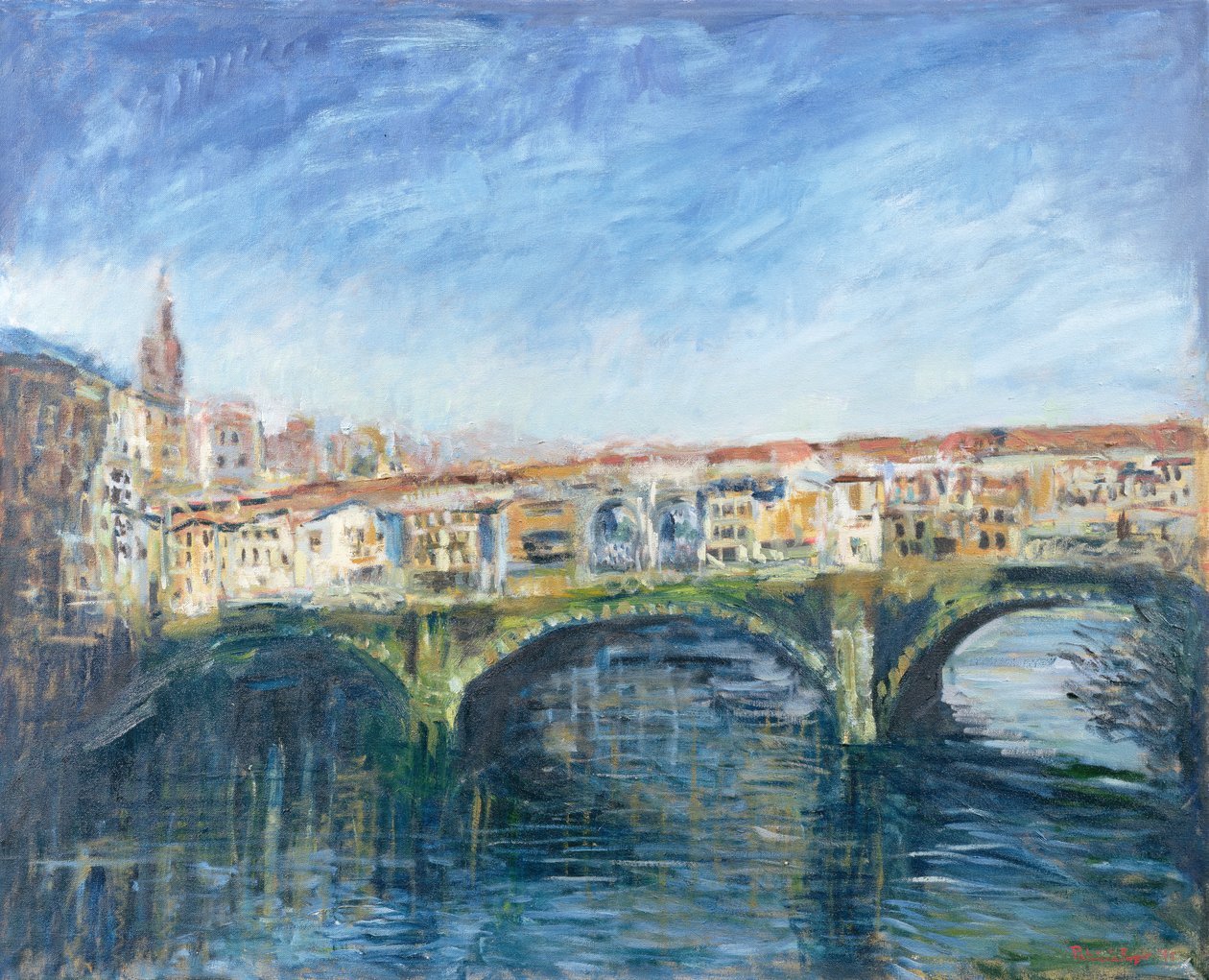 Ponte Vecchio, Florencja, 1995 autorstwa Patricia Espir