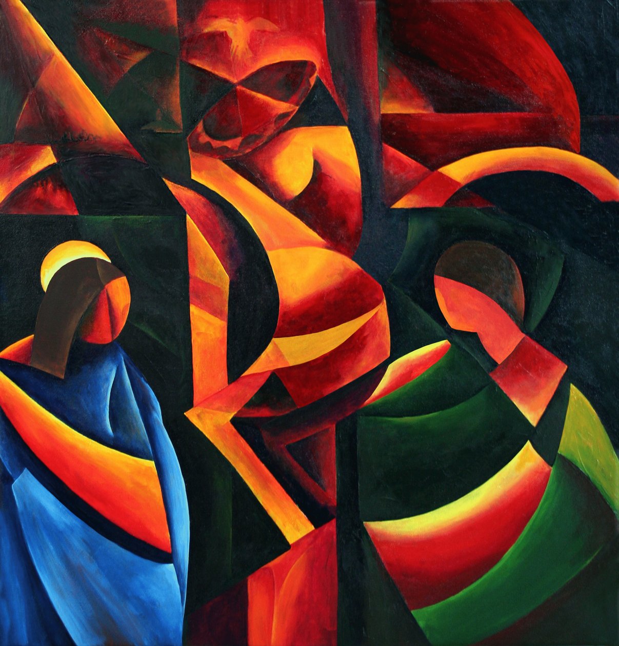 Chrystus - Ostatni oddech, 2008 (akryl na płótnie) autorstwa Patricia Brintle